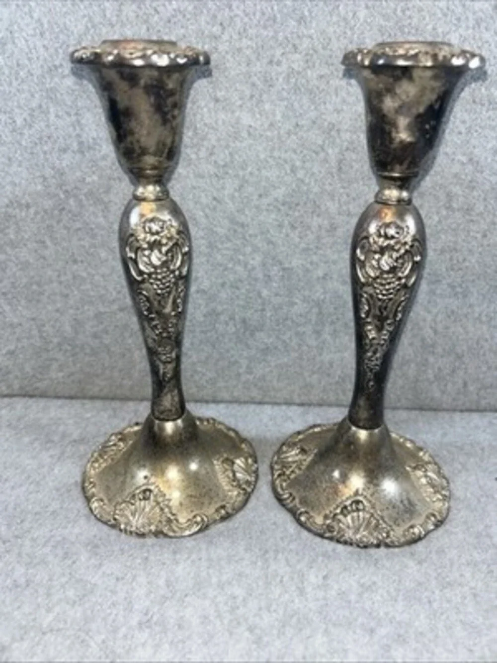 Vintage Pair of GODINGER Silver Art Co. 8